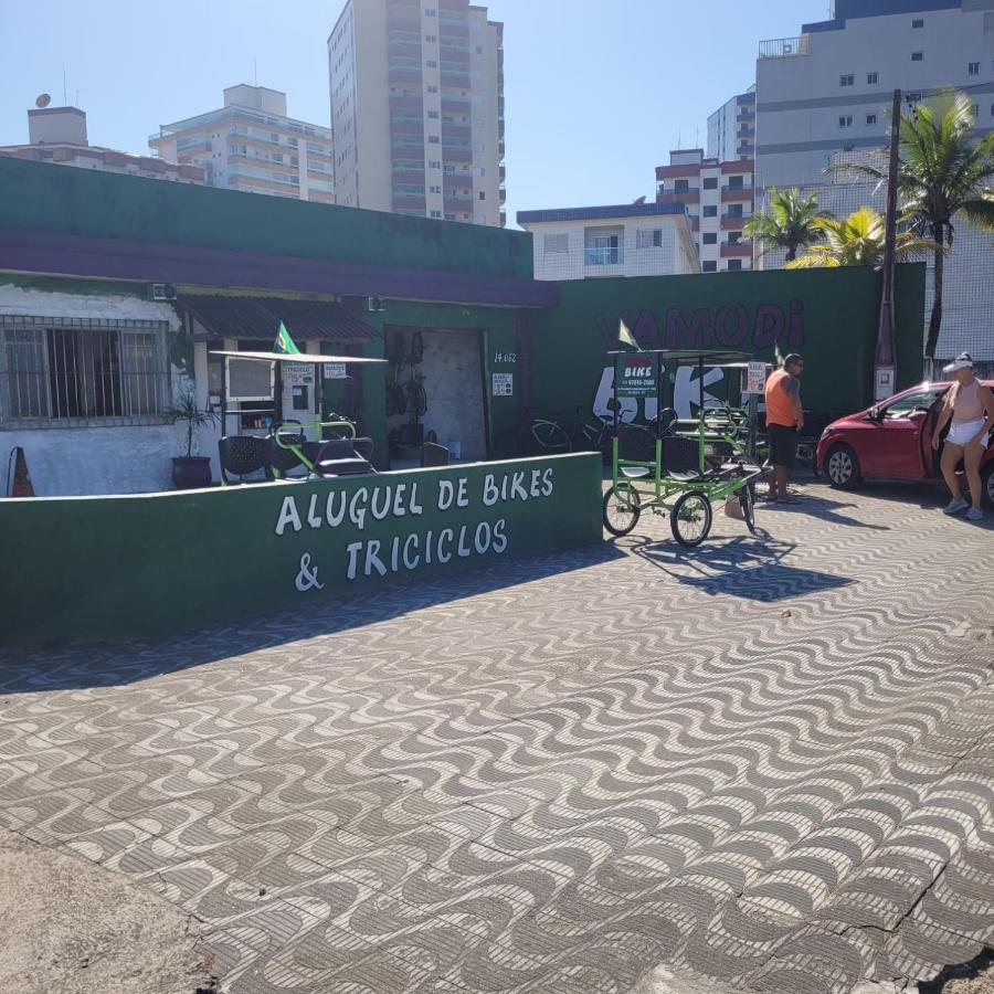 Kitnet Frente Pro Mar Em Vila Caicara, Portaria 24 Hs E Wifi Praia Grande  Kültér fotó